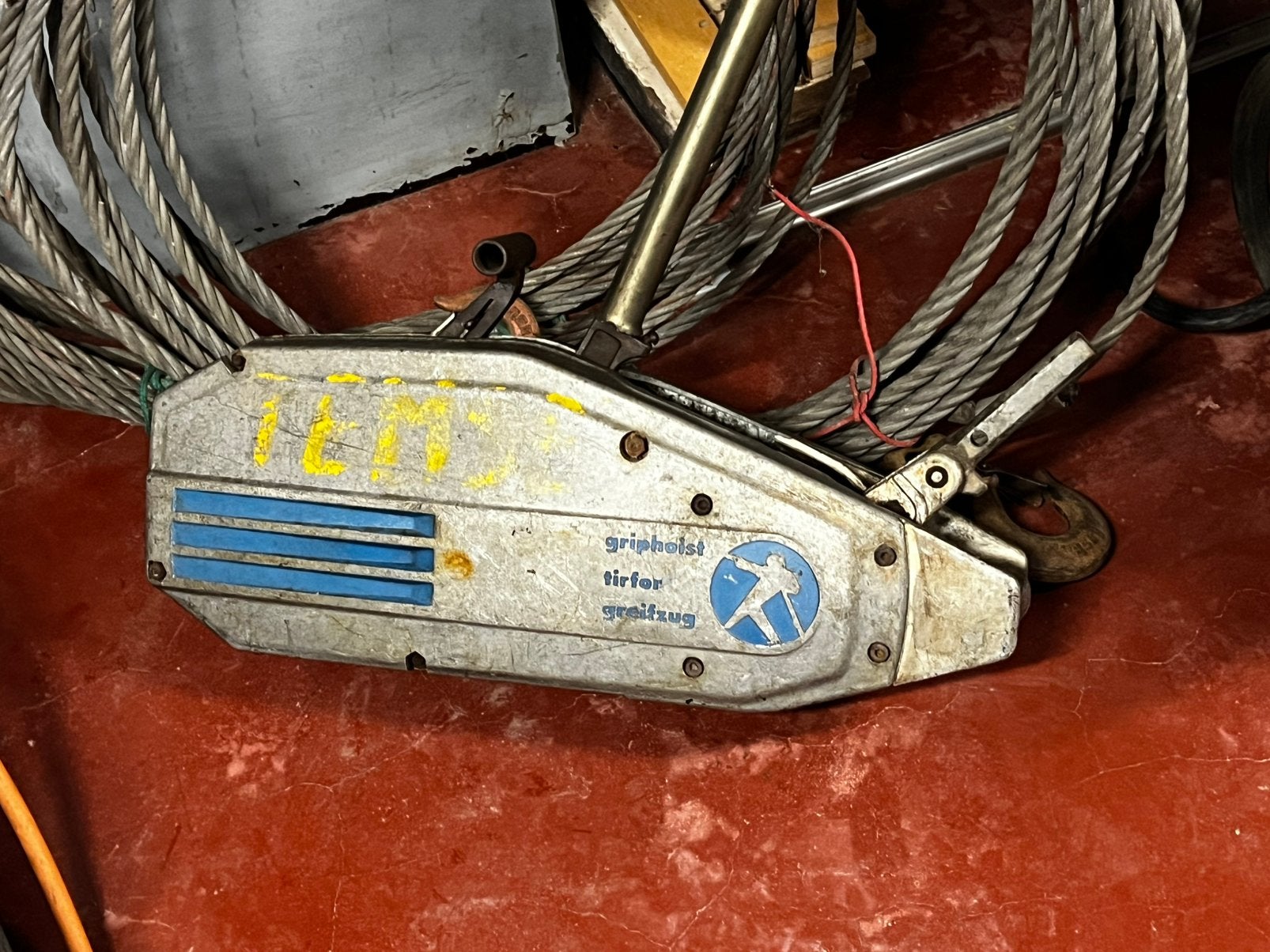 Zware tirfor Tractel, Doe-het-zelf en Bouw, Lieren en Takels, Ophalen, Gebruikt, Handmatig