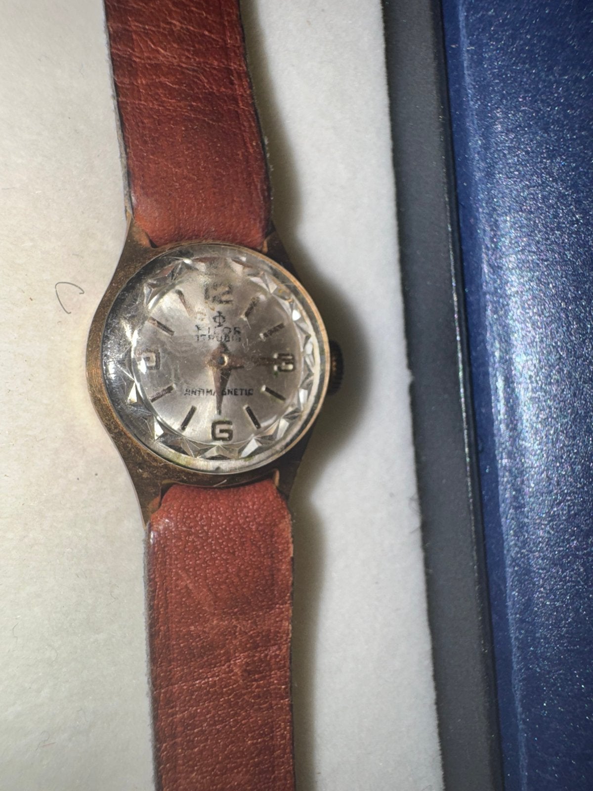 Philos vintage dameshorloge 18 karaat, Bijoux, Sacs & Beauté, Montre-bracelet, Autres marques, 1930 à 1960, Enlèvement ou Envoi