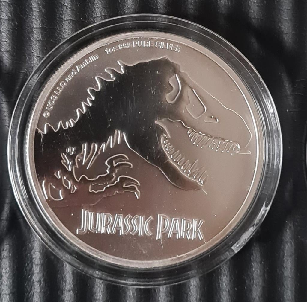 2020 Jurassic Park zilver munt, Enlèvement ou Envoi, Argent
