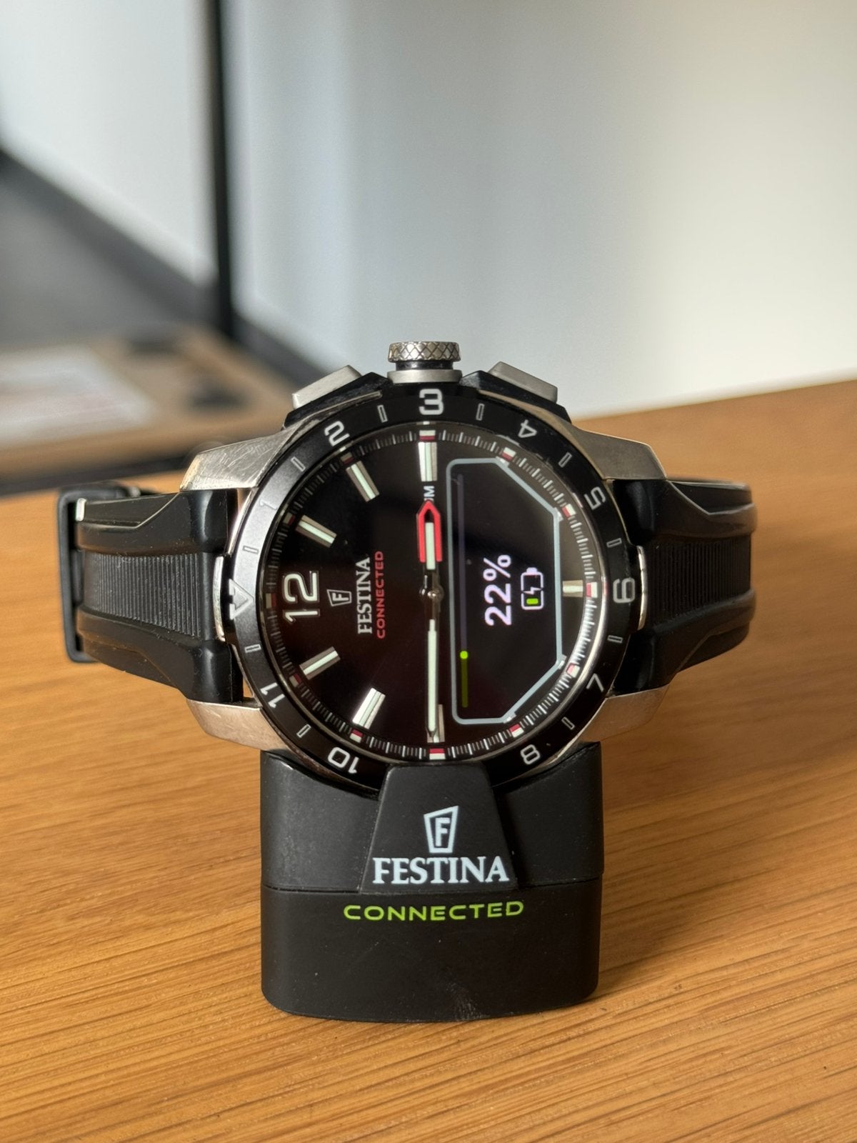 Montre Festina Connected D - Parfait état, Enlèvement ou Envoi, Comme neuf, Acier, Montre-bracelet