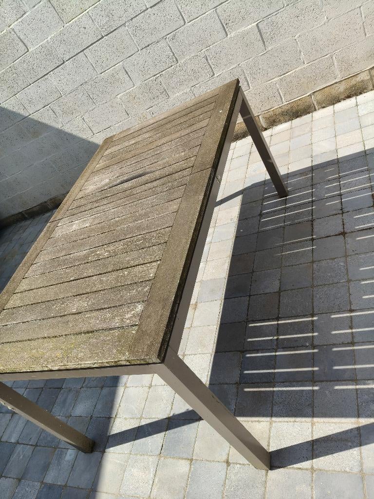 Tuintafel overstock, Tuin en Terras, Ophalen, Gebruikt, Rechthoekig, Hout