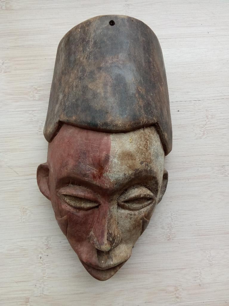 Afrikaanse maskers de Songye groep Congo -Kinshasa.(2), Handgemaakt, Hout, Afrika, Masker