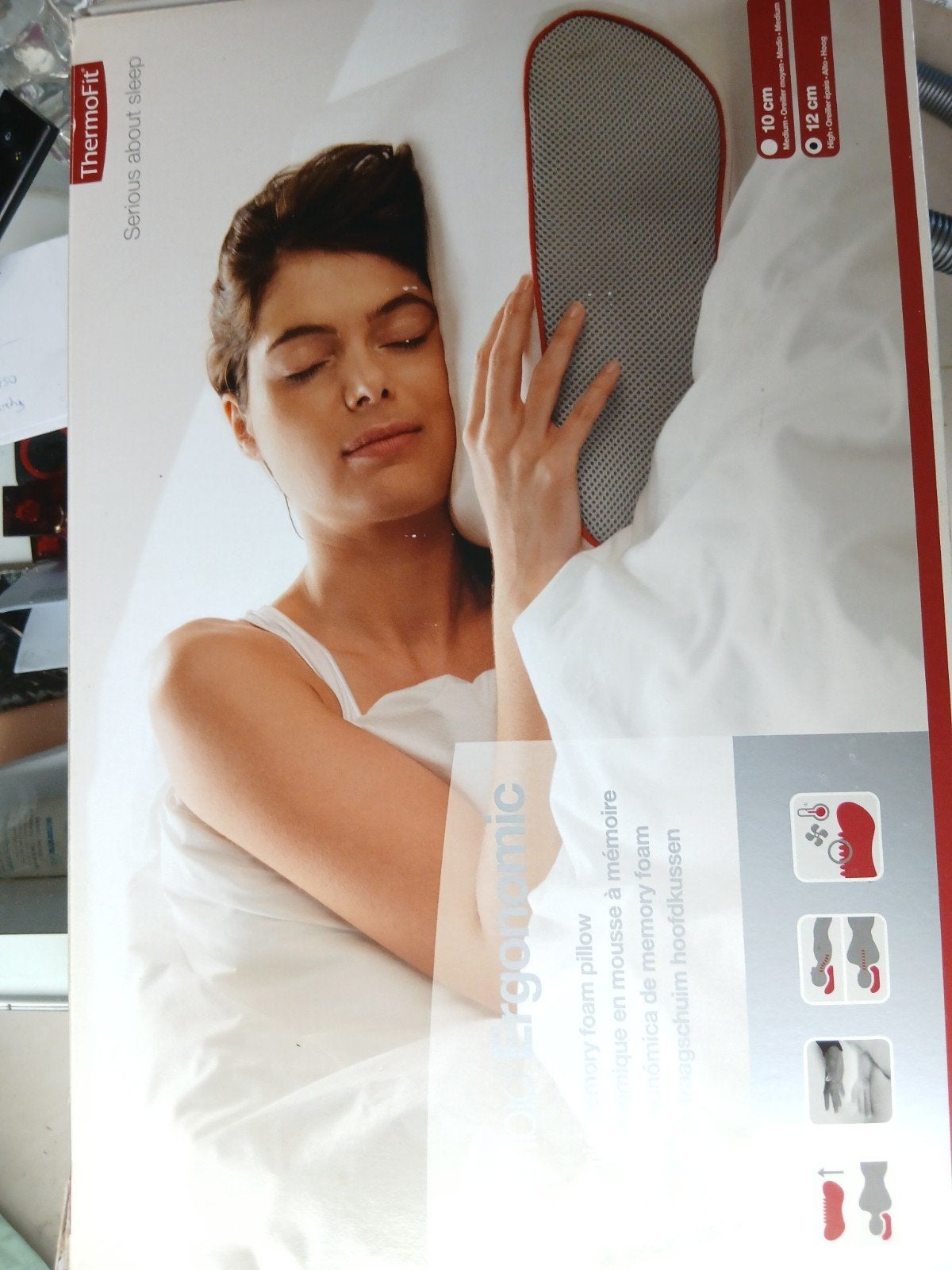 NIEUW IN DOOS: ThermoFit Symbio Ergonomic Hoofdkussen (Traa, Ophalen