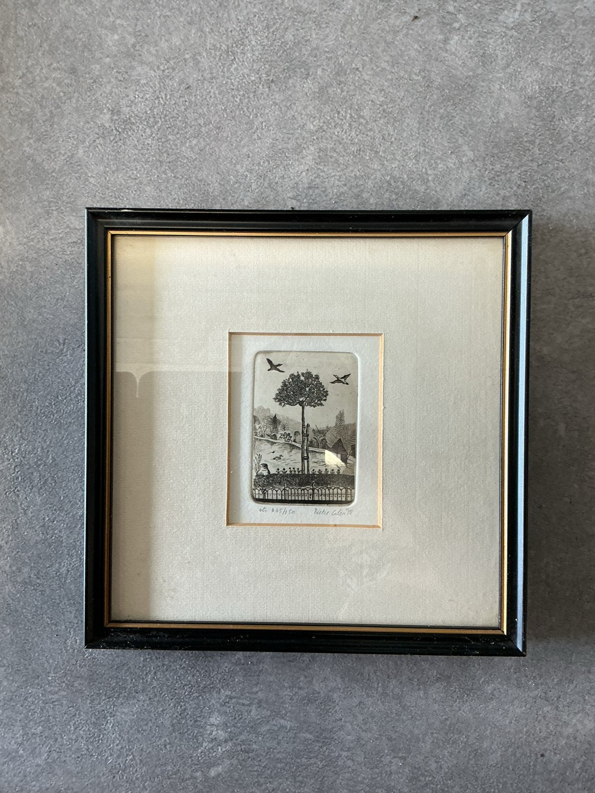 Ets Pieter Colen, Antiek en Kunst, Ophalen of Verzenden, Ets