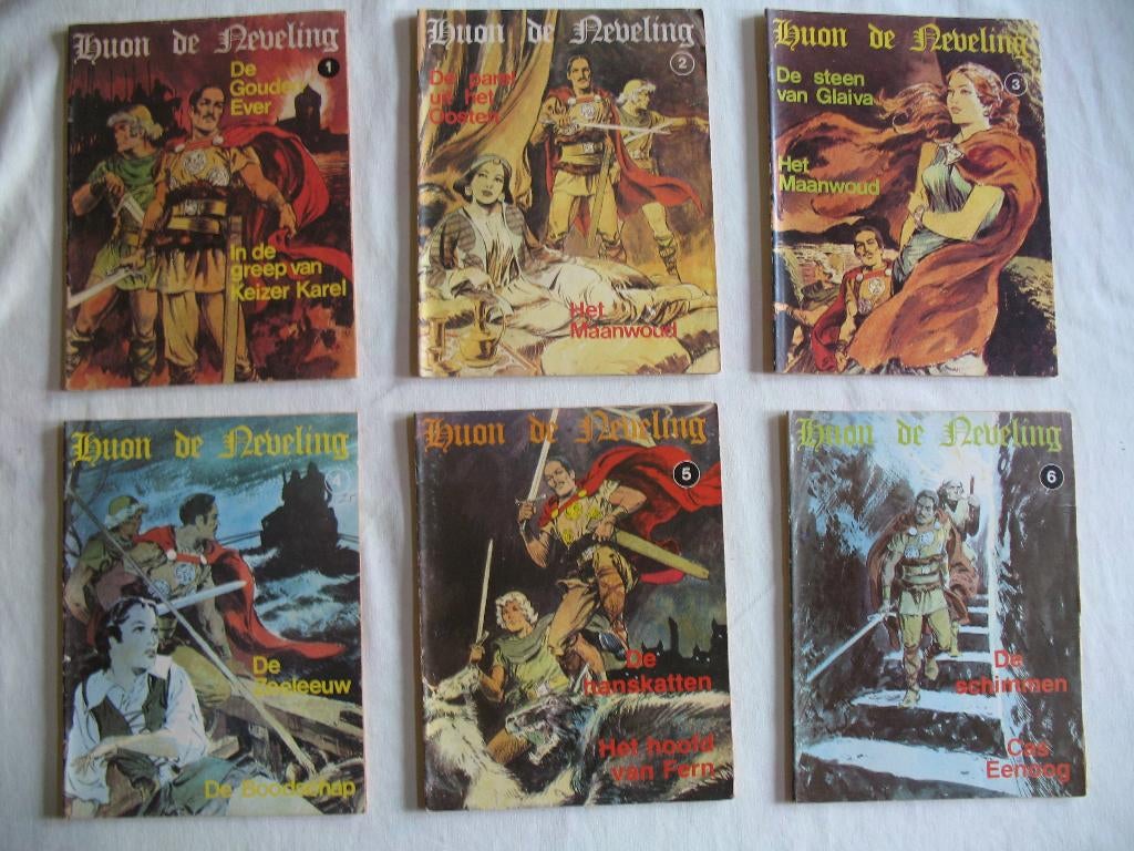 Huon de Neveling; 1ste druk, complete reeks, de Vrijbuiter, Complete serie of reeks, Ophalen of Verzenden