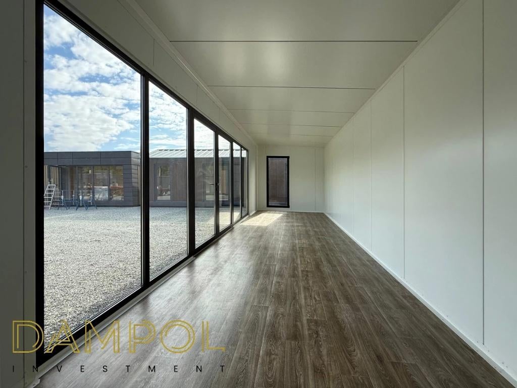 Pavillon modulaire 9x3 m – moderne, isolé et prêt à l’emploi