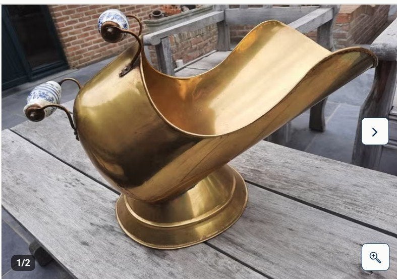 Bouilloire à charbon et bois ancienne  avec 2 poignées, Enlèvement ou Envoi