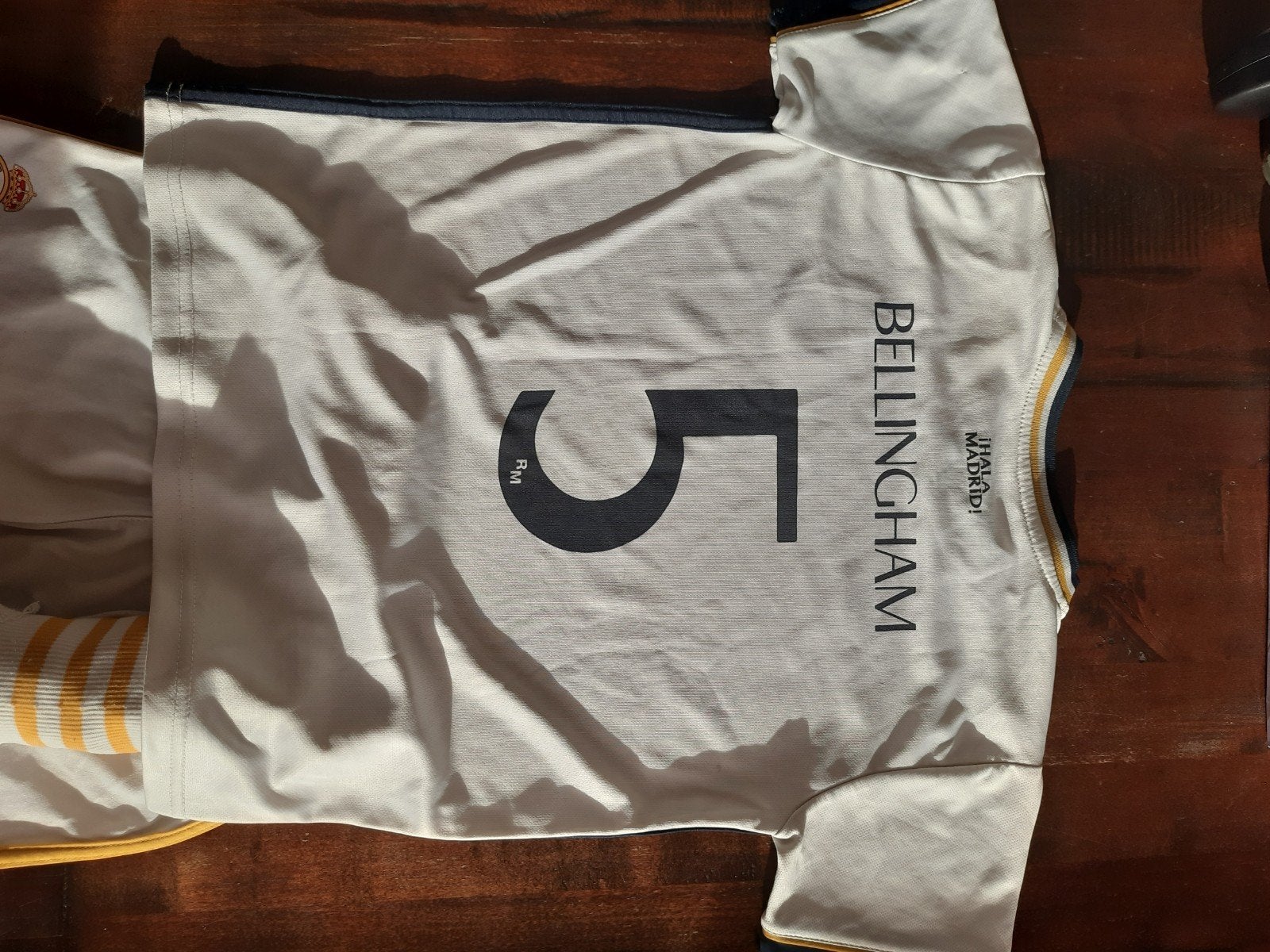 Real Madrid outfit Bellingham nr 5 maat 10, Kleding | Heren, Ophalen of Verzenden, Zo goed als nieuw, Wit, Real Madrid