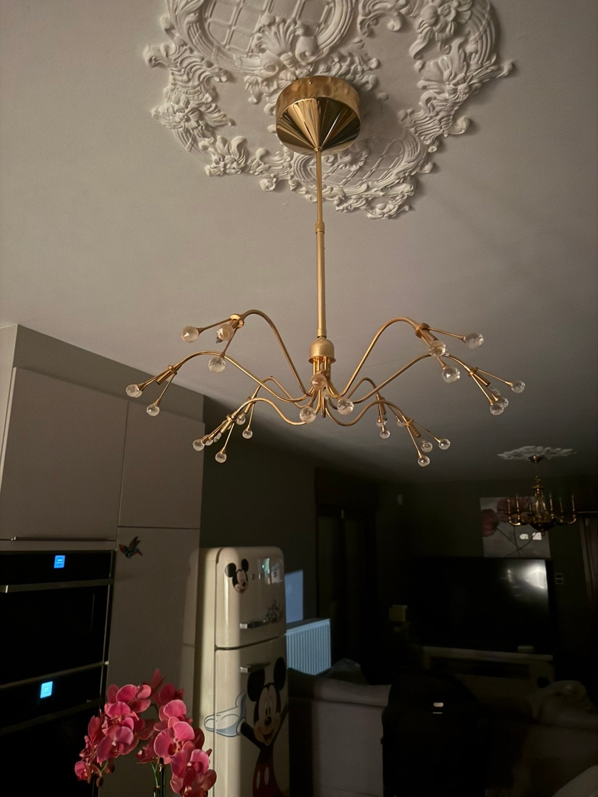 Luster, Huis en Inrichting, Lampen | Kroonluchters, Ophalen, Zo goed als nieuw
