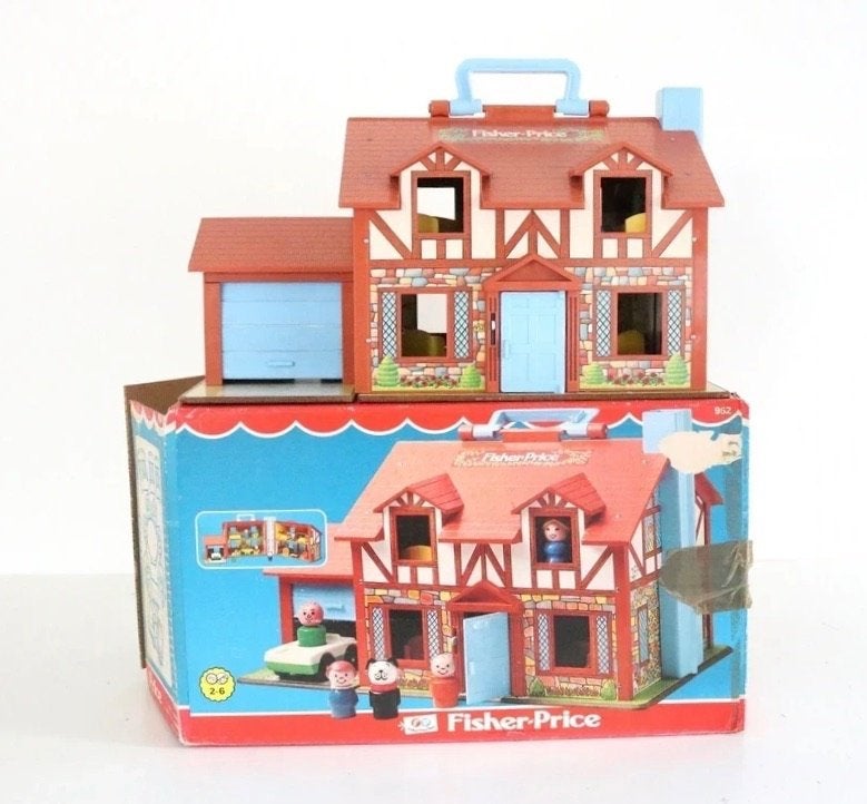 Vintage Fisher-Price Little People Tudor Huis (model #952), Kinderen en Baby's, Speelgoed | Fisher-Price, Ophalen of Verzenden
