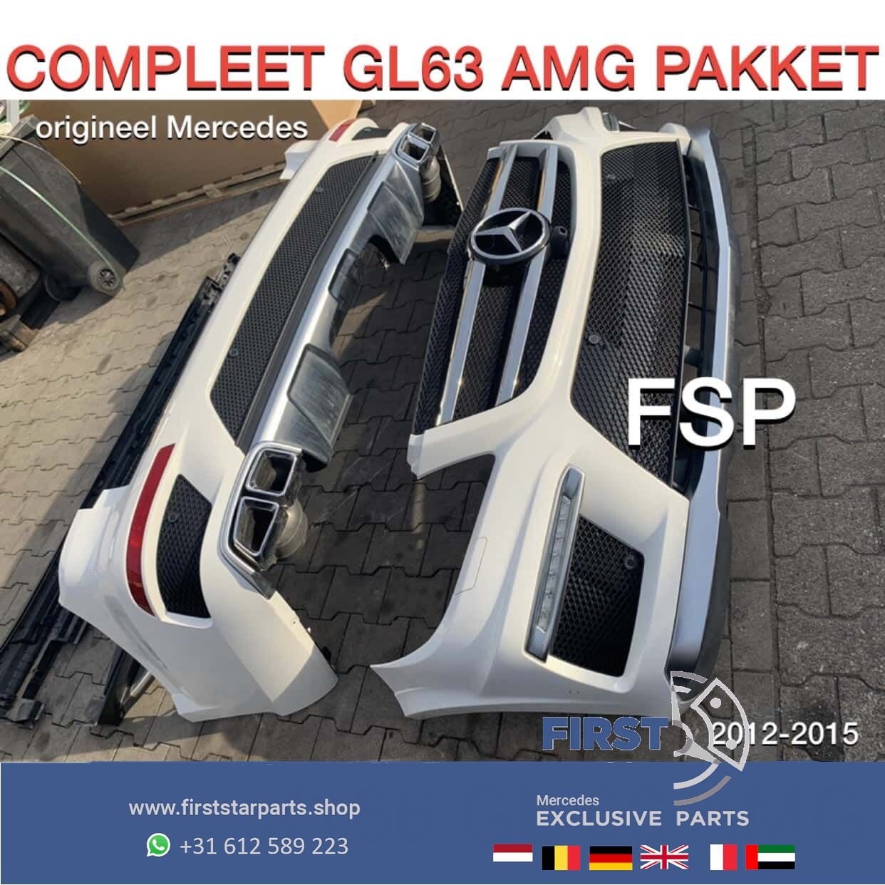 X166 GL63 AMG PAKKET Mercedes GL Klasse COMPLEET WIT ORIGINE, Utilisé, Avant, -, -