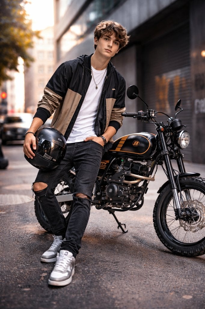 BULLIT  - Hero 50 EFI - Retro scrambler, Fietsen en Brommers, Brommers | Derbi, Ophalen, 5 versnellingen