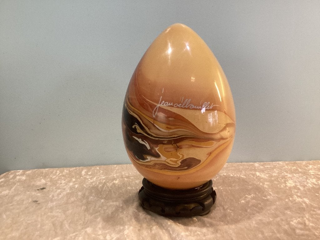 Oeuf en verre Jean Noel Bouillet. 074/H., Antiquités & Art, Enlèvement