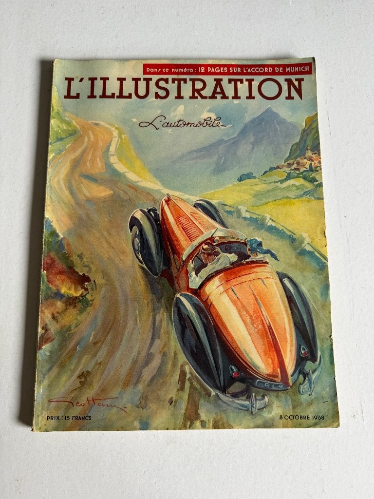 revue L'Illustration 1938 Geo Ham car pub art déco renault, Enlèvement