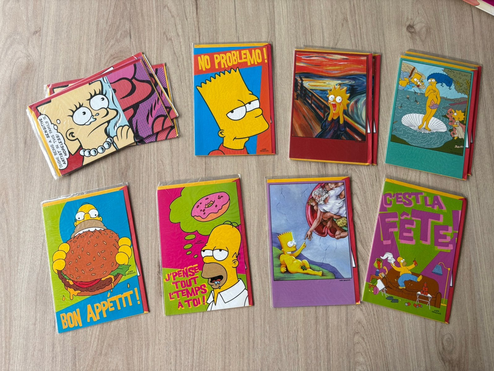 Cartes Postales Les Simpson  (10), Enlèvement ou Envoi, Comme neuf
