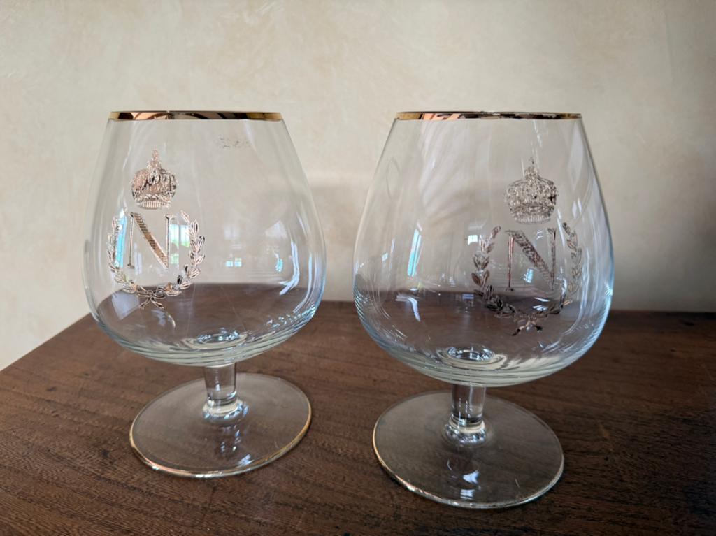 Set de 2 très grands verres à cognac, Enlèvement ou Envoi, Comme neuf