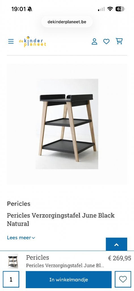 Verschoontafel pericles June, Ophalen, Zo goed als nieuw, Commode