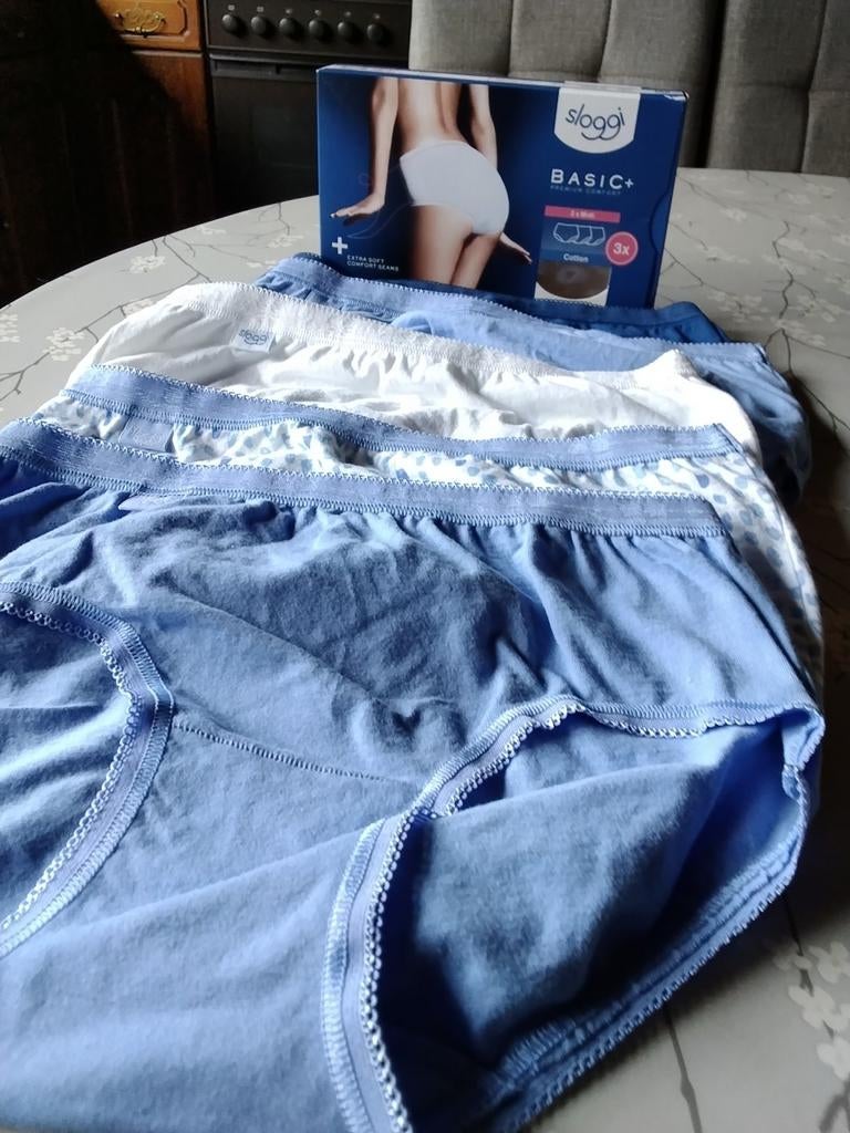 SLOGGI. BASIC. NIEUW IN DOOS MIDI SLIP 5 STUKS MAAT 38, Ophalen