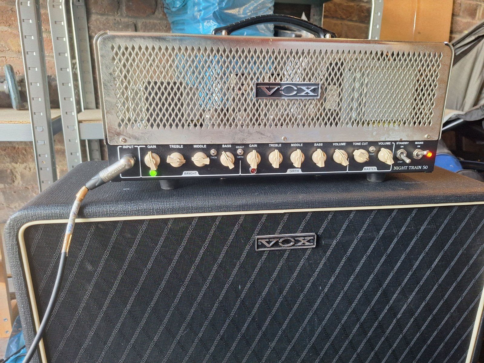 Ampli Vox night train 50 + footwitch, Musique & Instruments, Enlèvement, Utilisé, Guitare, 50 à 100 watts