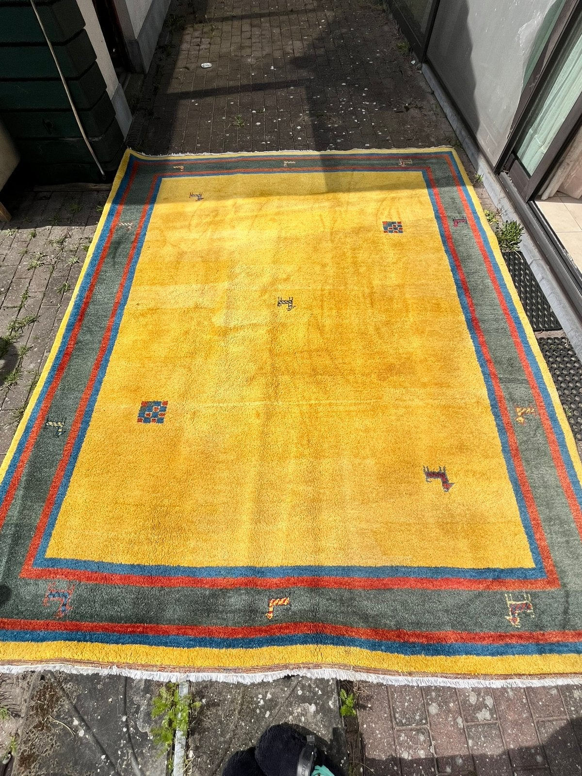 Handgeknoopt Gabbeh Vloerkleed - Scheerwol - 255 x 350 cm, Ophalen, Zo goed als nieuw