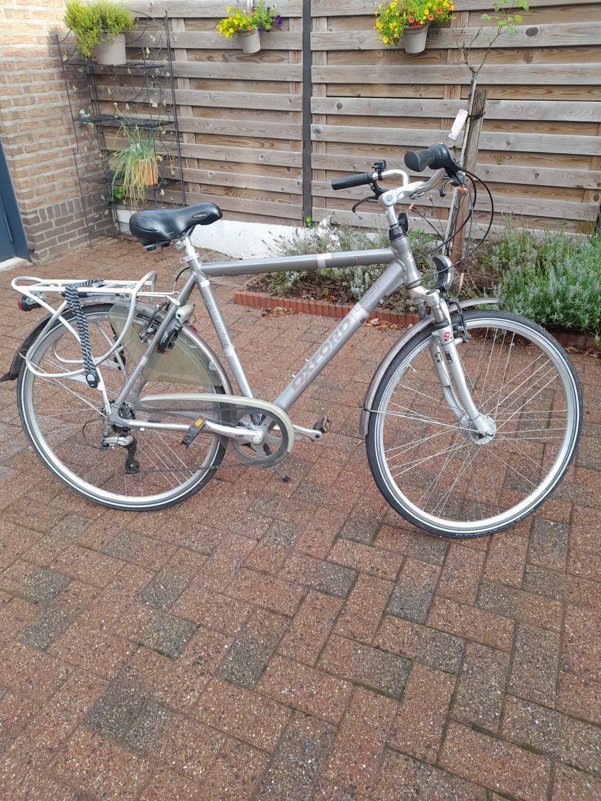 Oxford herenfiets, Fietsen en Brommers, Fietsen | Heren | Herenfietsen, Velgrem, Versnellingen, Zo goed als nieuw, 53 tot 57 cm