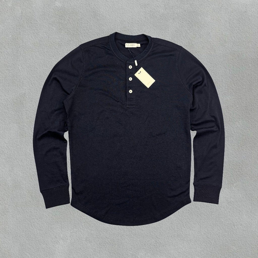 (1340) Navy Suitsupply Henley - Men S - Nieuw met labels, Kleding | Heren, Blauw, Nieuw, Ophalen of Verzenden, Maat 46 (S) of kleiner