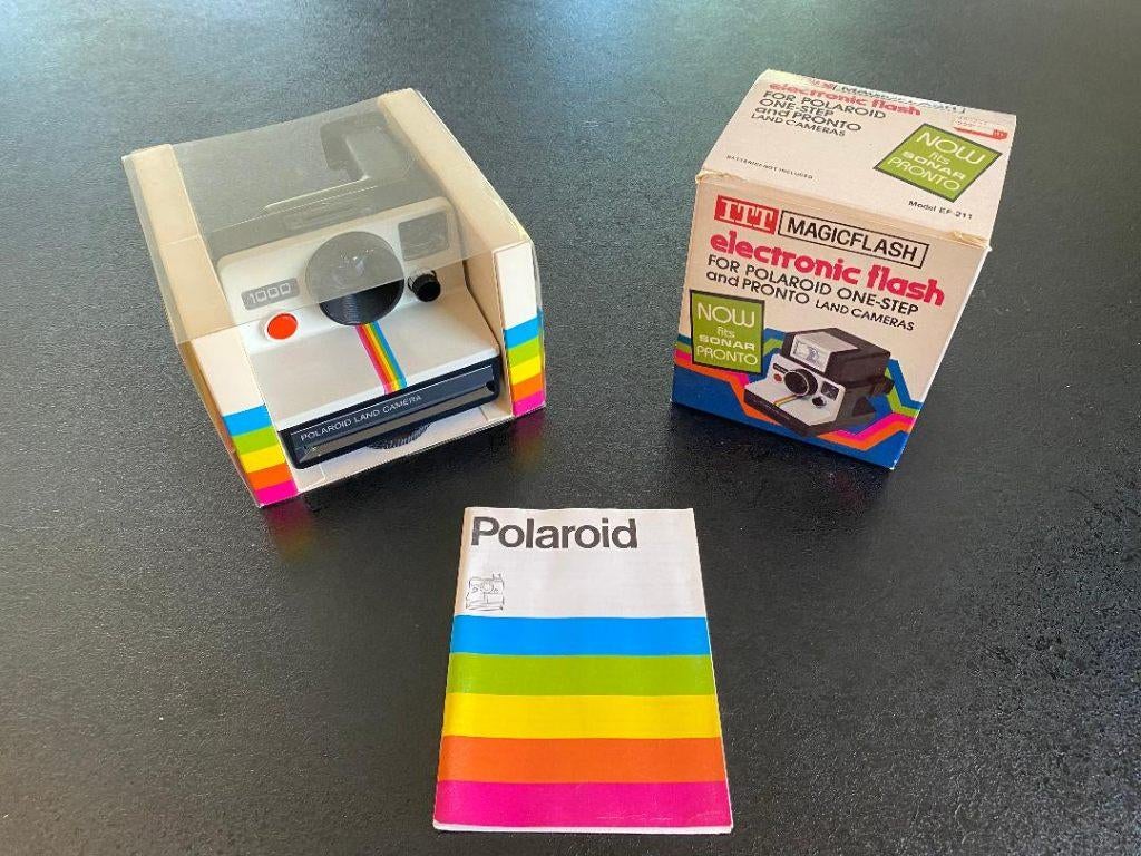 Polariod 1000 camera met flits, Audio, Tv en Foto, Fotocamera's Analoog, Ophalen, Zo goed als nieuw, Polaroid, Polaroid