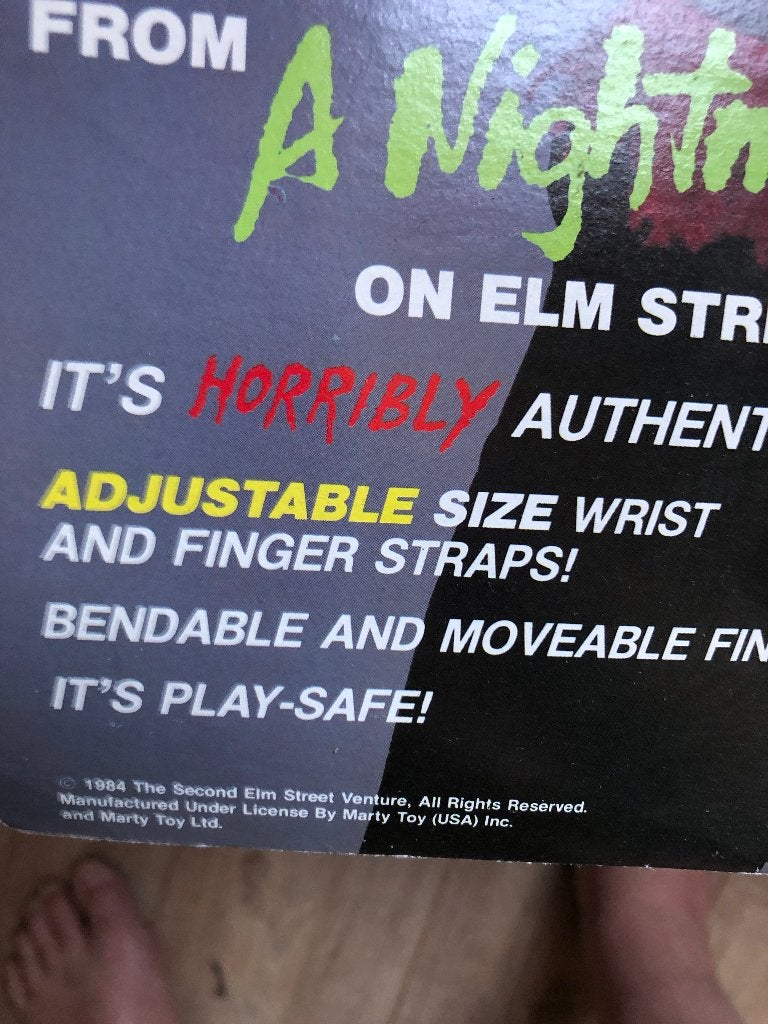 1984 vintage nightmare on elmstreet Freddy’s glove, Enlèvement ou Envoi, Comme neuf