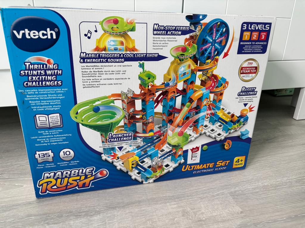 VTech Marble Rush Ultimate Set Electronic XL100E, Ophalen of Verzenden, Zo goed als nieuw