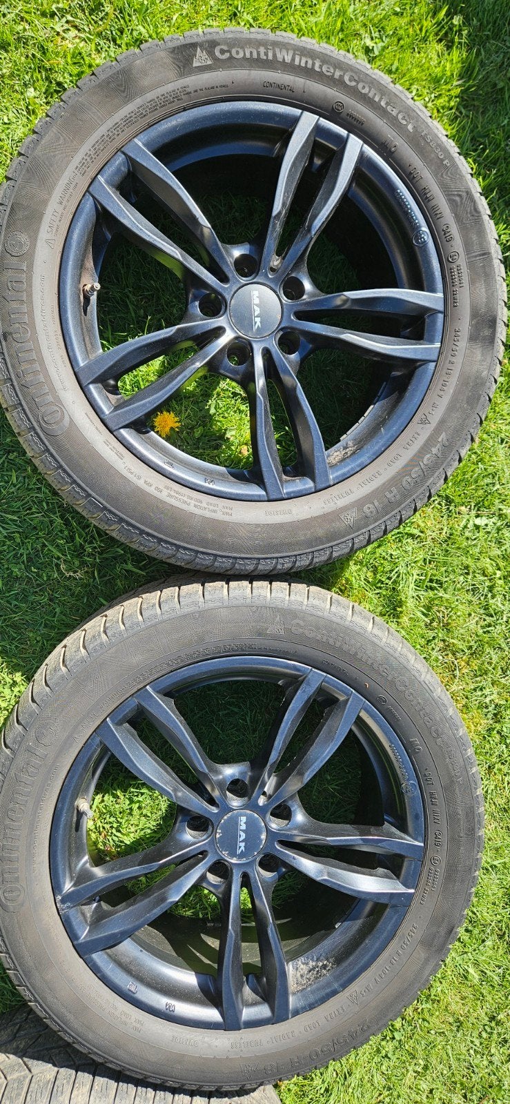 4 Jantes MAK 18" + Pneus Continental Winter + TPMS (BMW X4), Autos : Pièces & Accessoires, Pneus et Jantes, Véhicule de tourisme