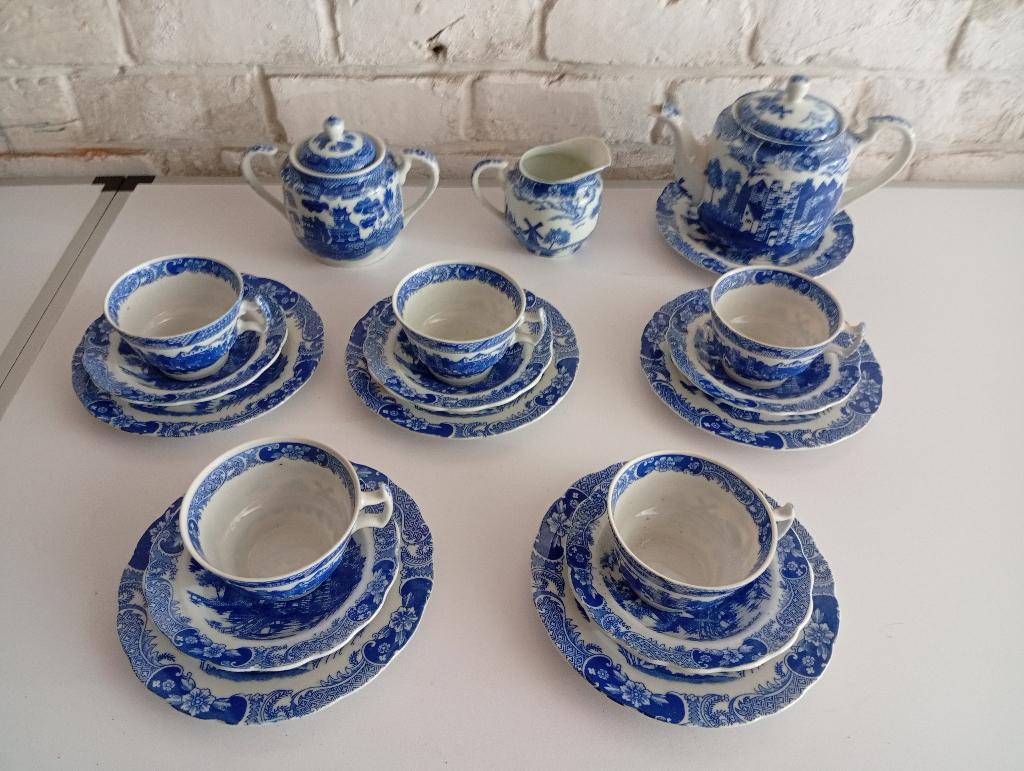 Rarissime  "Second Choix" d'Usine – Service Porcelaine Bleue, Enlèvement, Porcelaine
