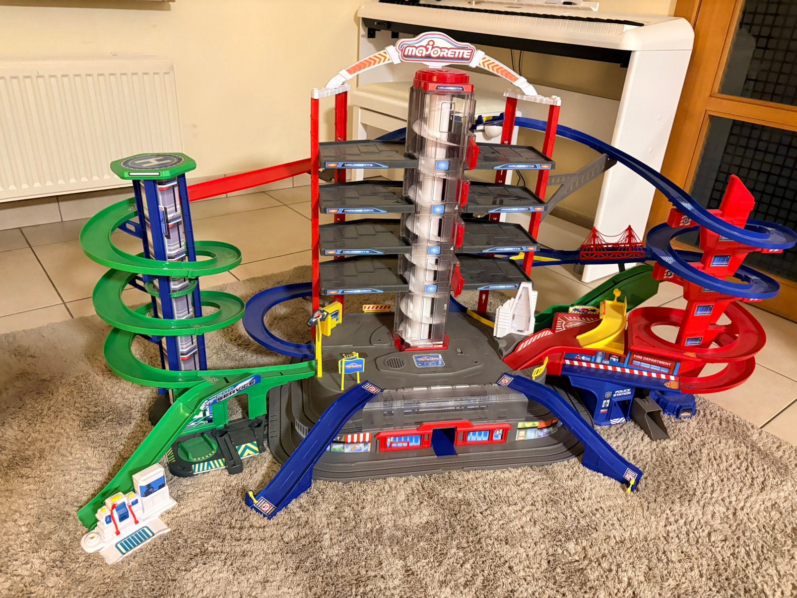Grote autobaan, Ophalen, Hot Wheels, Racebaan, Gebruikt