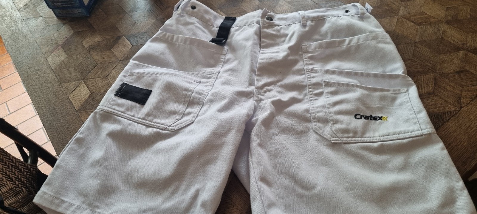 Cratex mannen short, Ophalen, Maat 52/54 (L), Wit, Nieuw