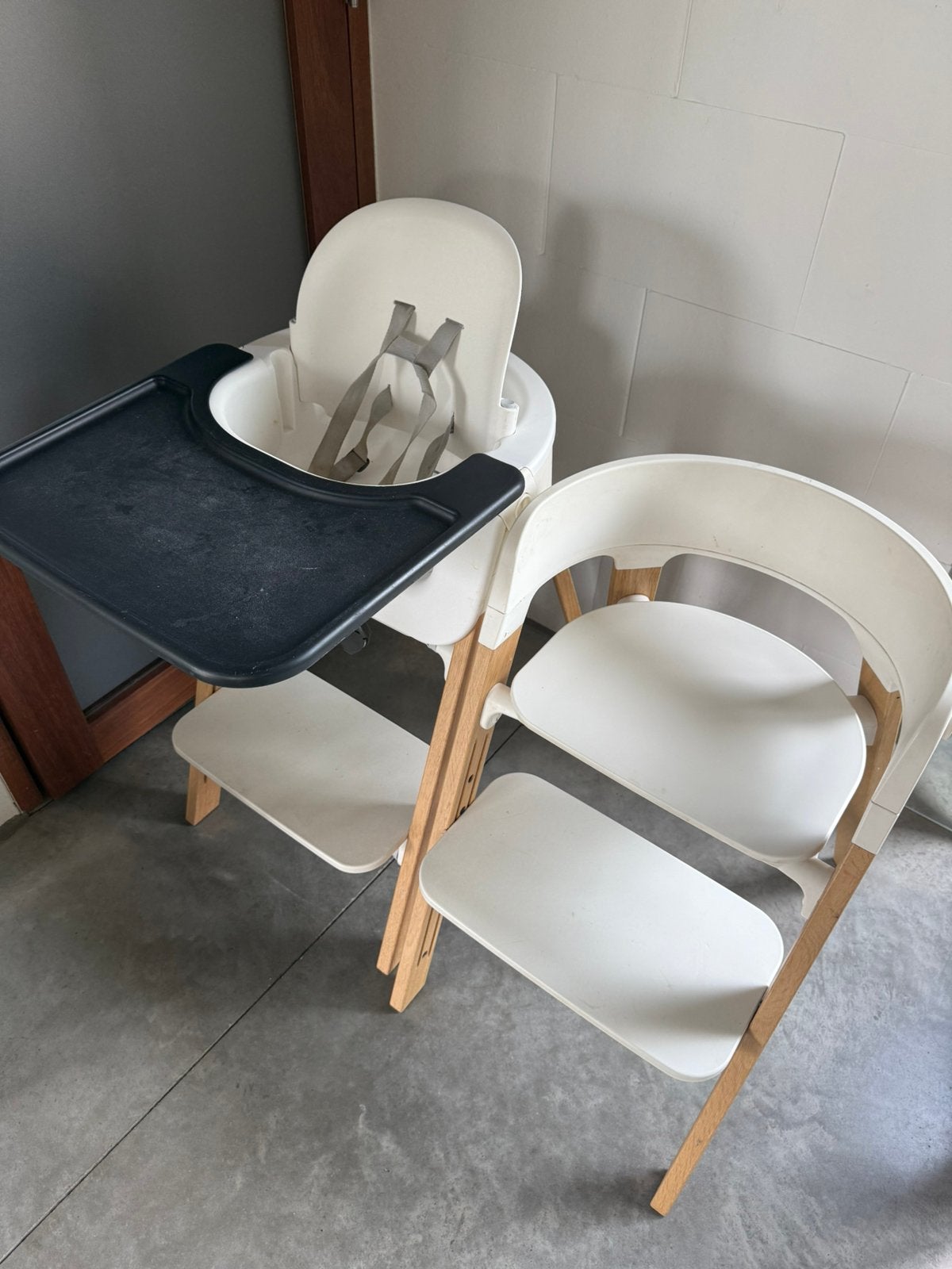 Stokke steps 2 stoeltjes , 1 met uitbreiding, Enlèvement, Utilisé