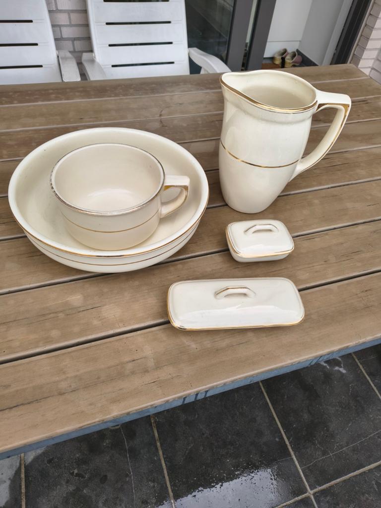 Toiletset 5-delig, Antiek en Kunst, Ophalen