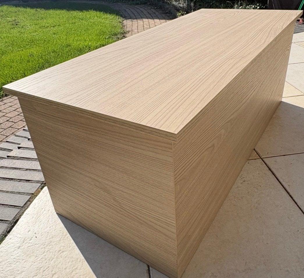 Speelkist / Opbergkist van blank hout - 120x50x45 cm, Enlèvement, Comme neuf