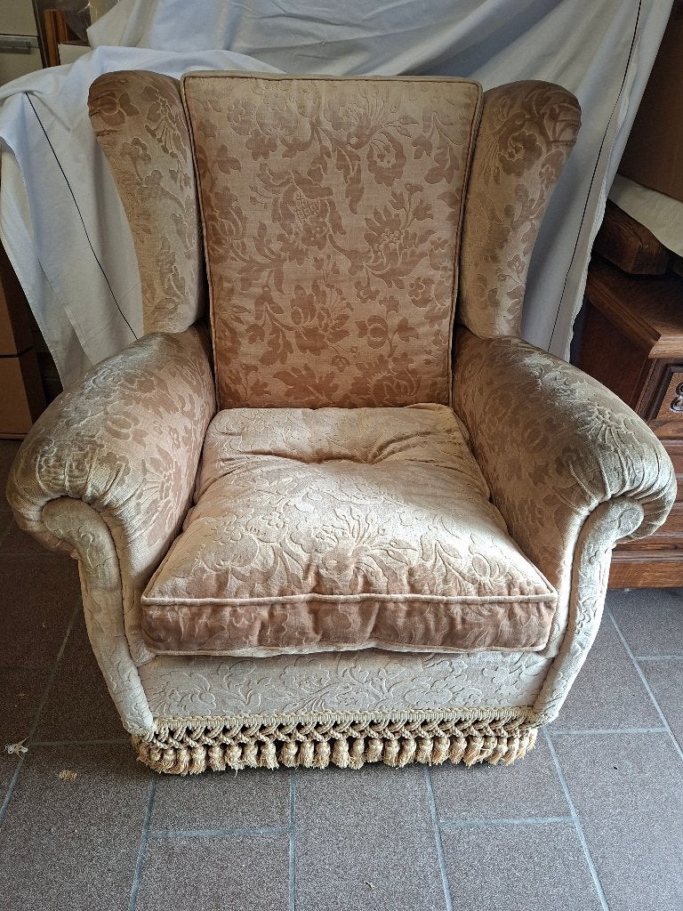 Bergère zetel, Ophalen, Gebruikt, Eenpersoons, Hout
