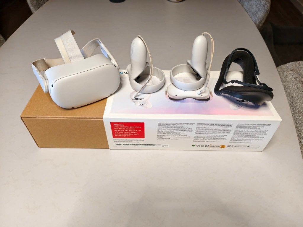 Meta Quest 2 256 GB als nieuw+ originele doos, Games en Spelcomputers, Virtual Reality, Ophalen, Zo goed als nieuw, VR-bril, Overige platformen