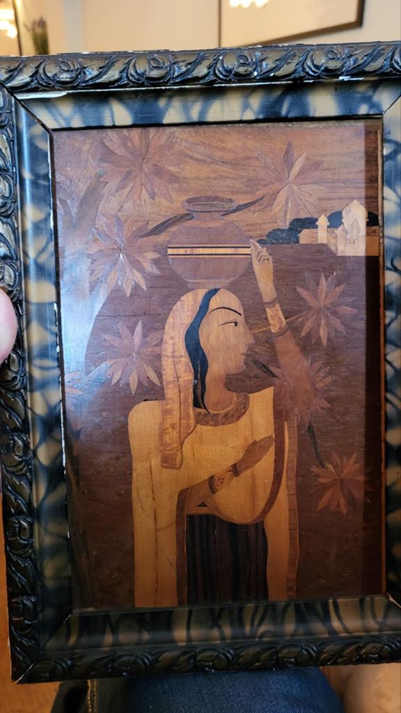 Marquetterie vintage, Antiek en Kunst, Ophalen
