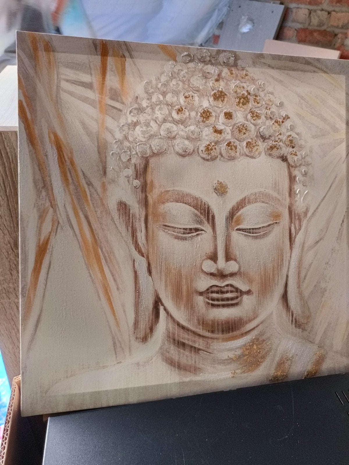 canvas Boeddha, Maison & Meubles, Accessoires pour la Maison | Statues de Bouddha, Enlèvement