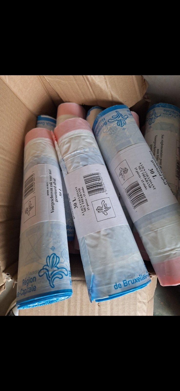 Sacs poubelles bruxelles capitale, Enlèvement