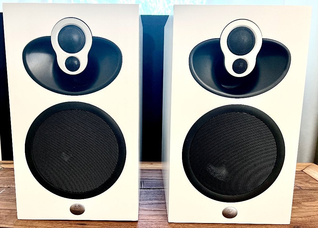 Setje Linn Majik 109 Luidspeakers White, Ophalen, Gebruikt, Boekenplank luidspreker, Overige merken
