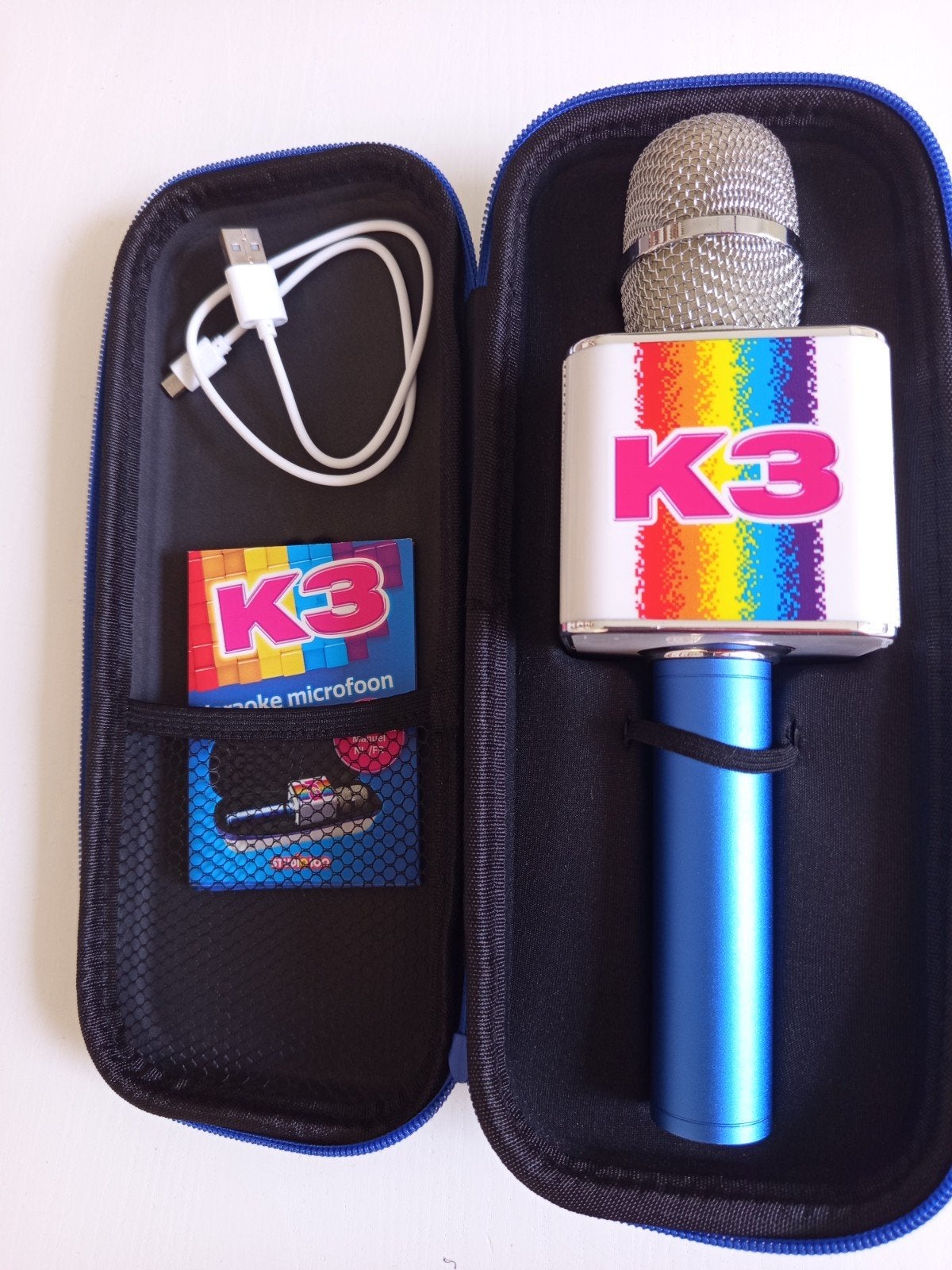 K3 karaoke microfoon, Ophalen