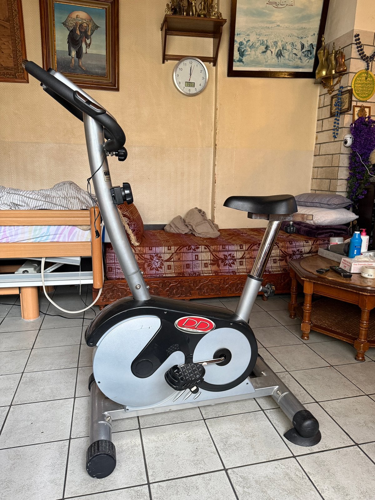Vélo David Douillet, Enlèvement, Utilisé, Métal, Vélo d'appartement