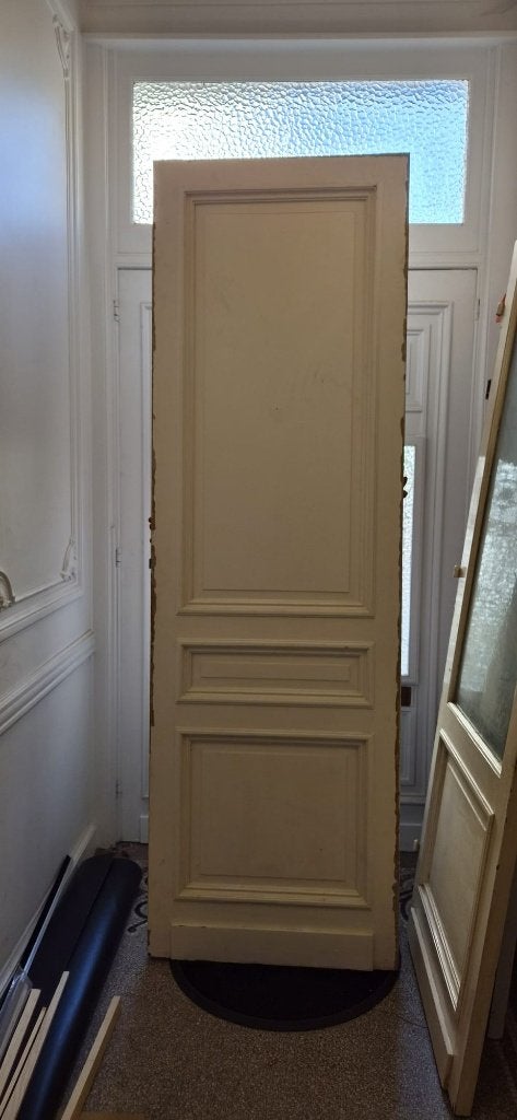 Antieke pitch pine binnendeur, Doe-het-zelf en Bouw, Deuren en Vliegenramen, Ophalen, Gebruikt, Minder dan 80 cm, 215 cm of meer