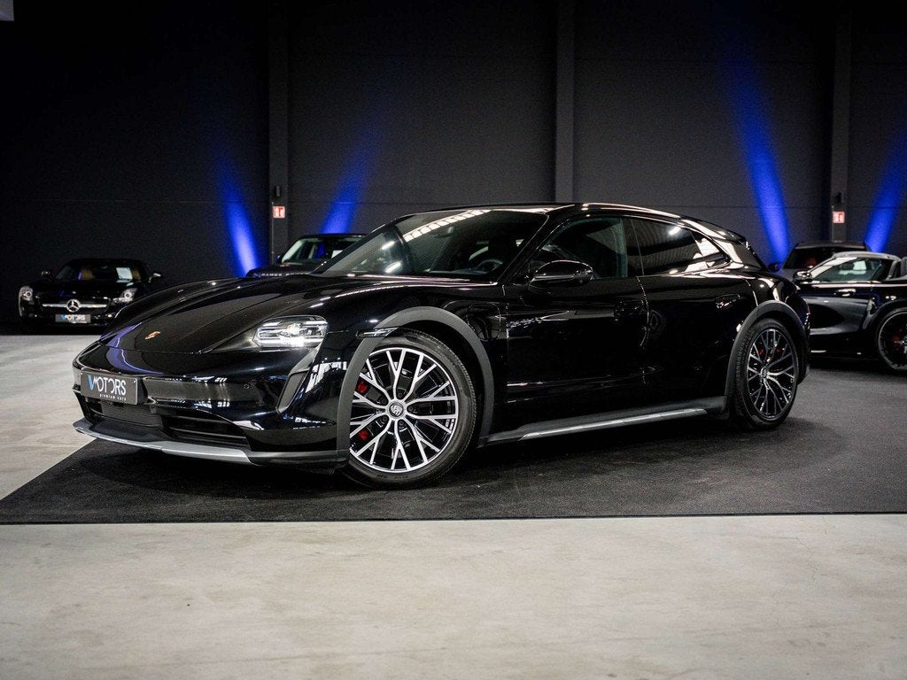 Porsche Taycan 4S Cross Turismo - Sport Chrono - Achterasbes, Autos, Porsche, Cuir, Entreprise, Phares entièrement LED, Noir