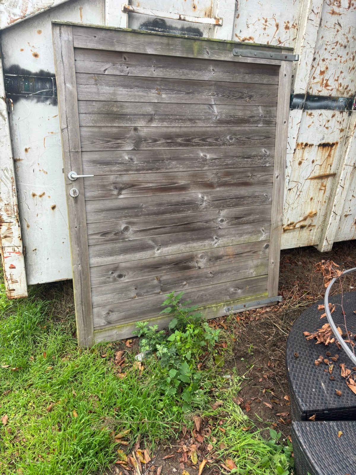 Dubbele poort, Tuin en Terras, Ophalen, Zo goed als nieuw