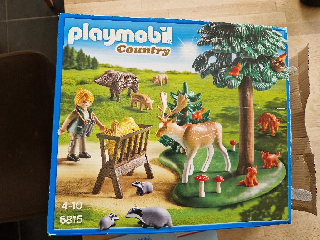 PLAYMOBIL Country Voederplaats voor bosdieren - 6815, Ophalen of Verzenden, Zo goed als nieuw, Complete set