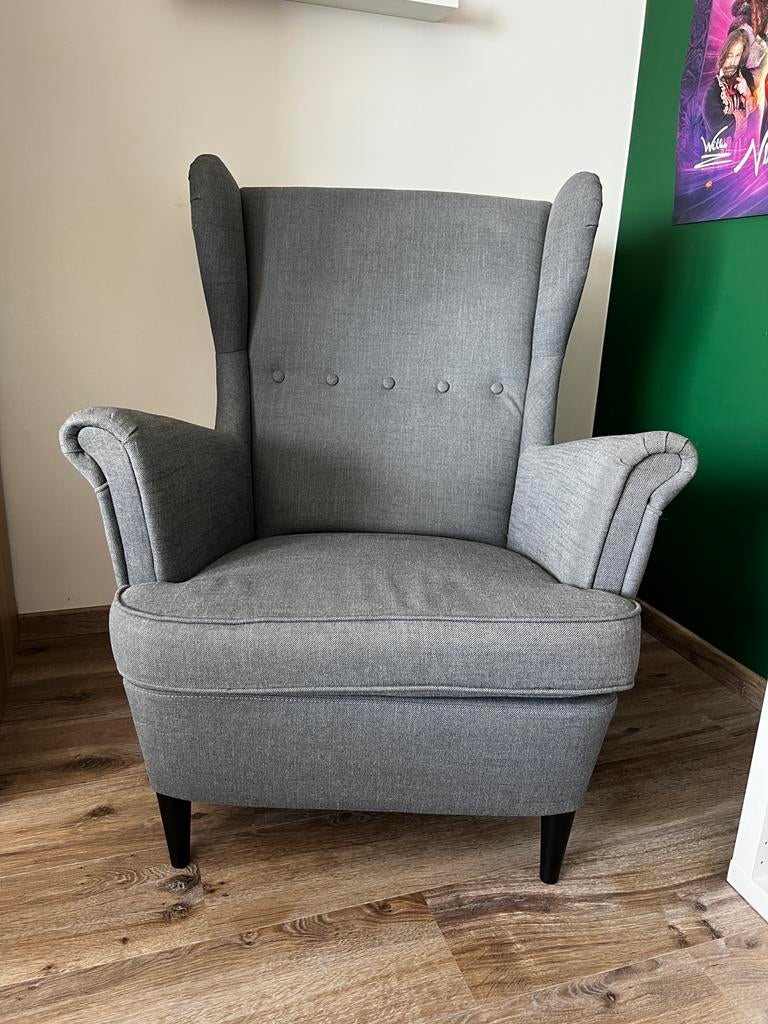 IKEA Strandmon fauteuil, Huis en Inrichting, Ophalen, Zo goed als nieuw
