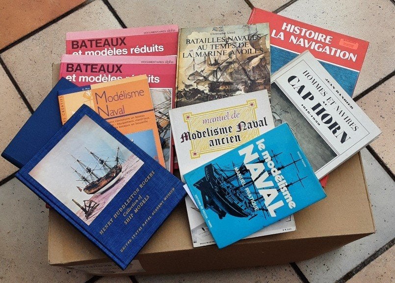 Modélisme, maquettes de navires, lot, livres, 10 pièces, Enlèvement ou Envoi, Utilisé